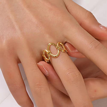 Golden Oval Ring